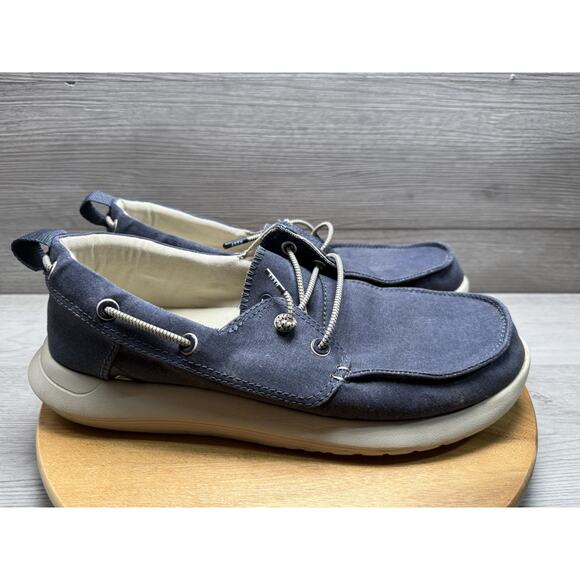 Reef Mens Swellsole Pier Navy CJ1625 Casual Slip On Boat Shoes Men’s 13 - Picture 1 of 9